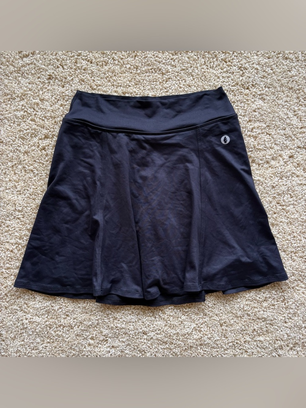 Dona Jo Black Athletic Skort Built‎ In Shorts Tennis Golf Skirt Size S